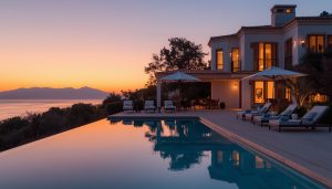 lucid-origin_elegant_social_gathering_villa_sunset_soft_light-7